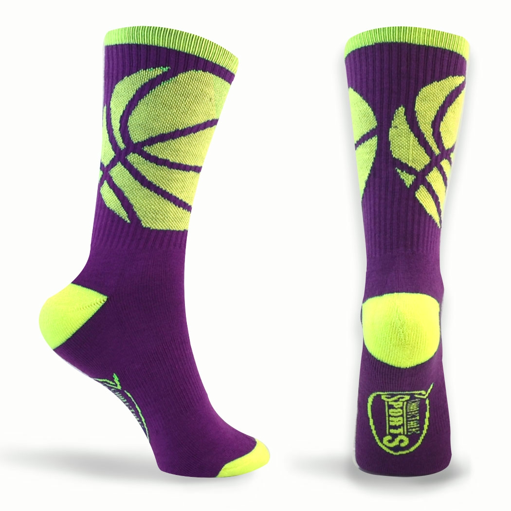 neon basketball socks