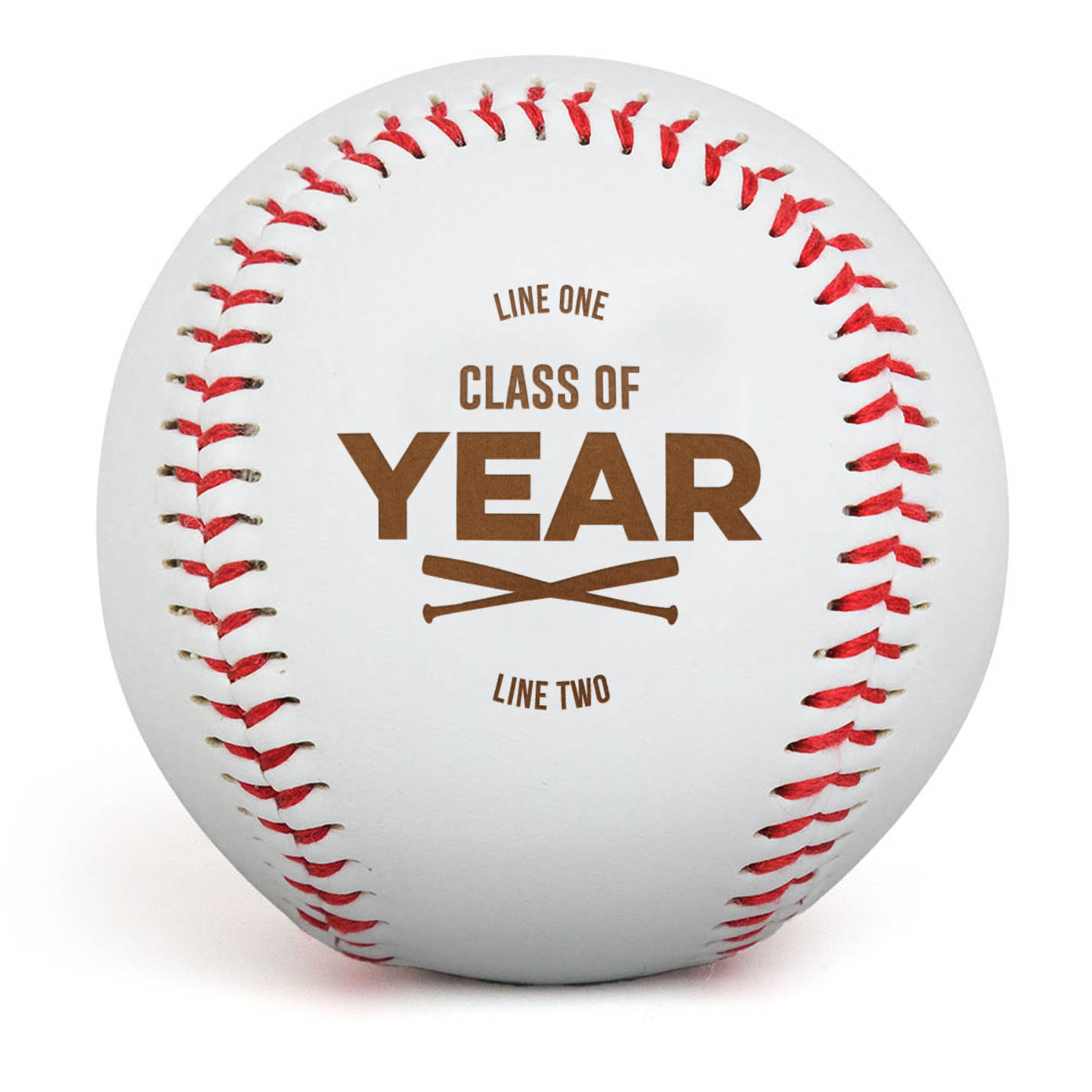 Engraved Baseball - Graduation - Personalization Image