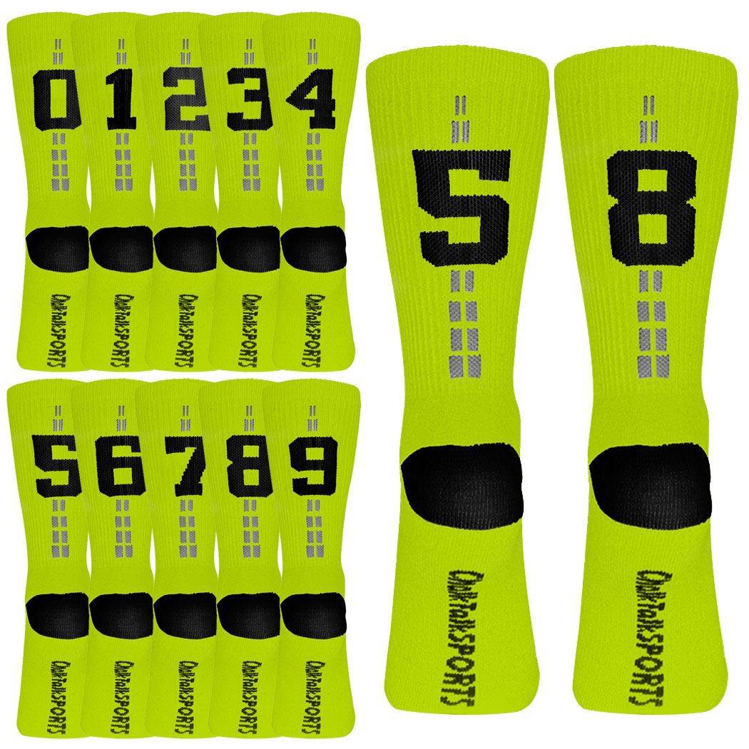 neon basketball socks