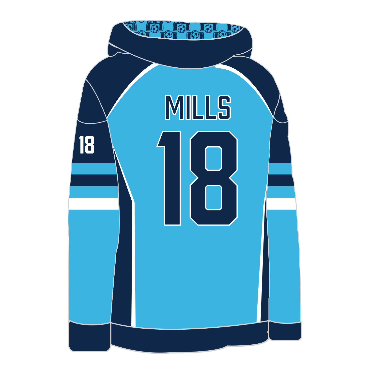Soccer Hoodie - Wilton Soccer Logo - Personalization Image
