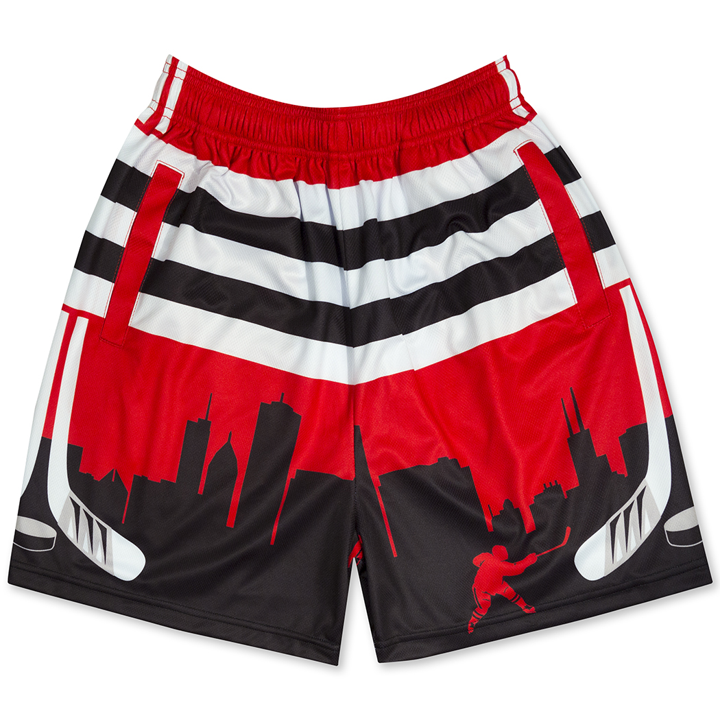 Chicago Hockey Shorts ChalkTalkSPORTS