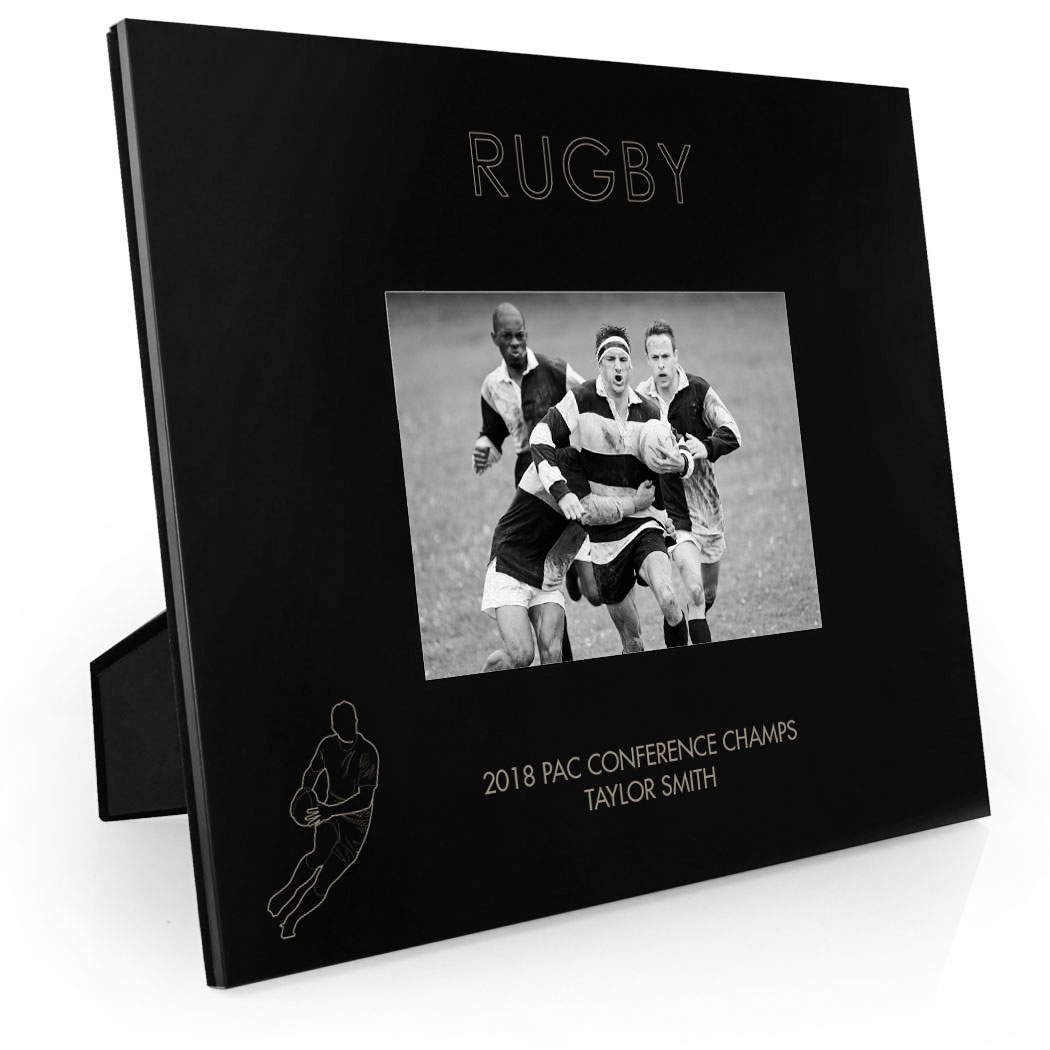 Rugby Engraved Picture Frame Simple Rugby ChalkTalkSPORTS