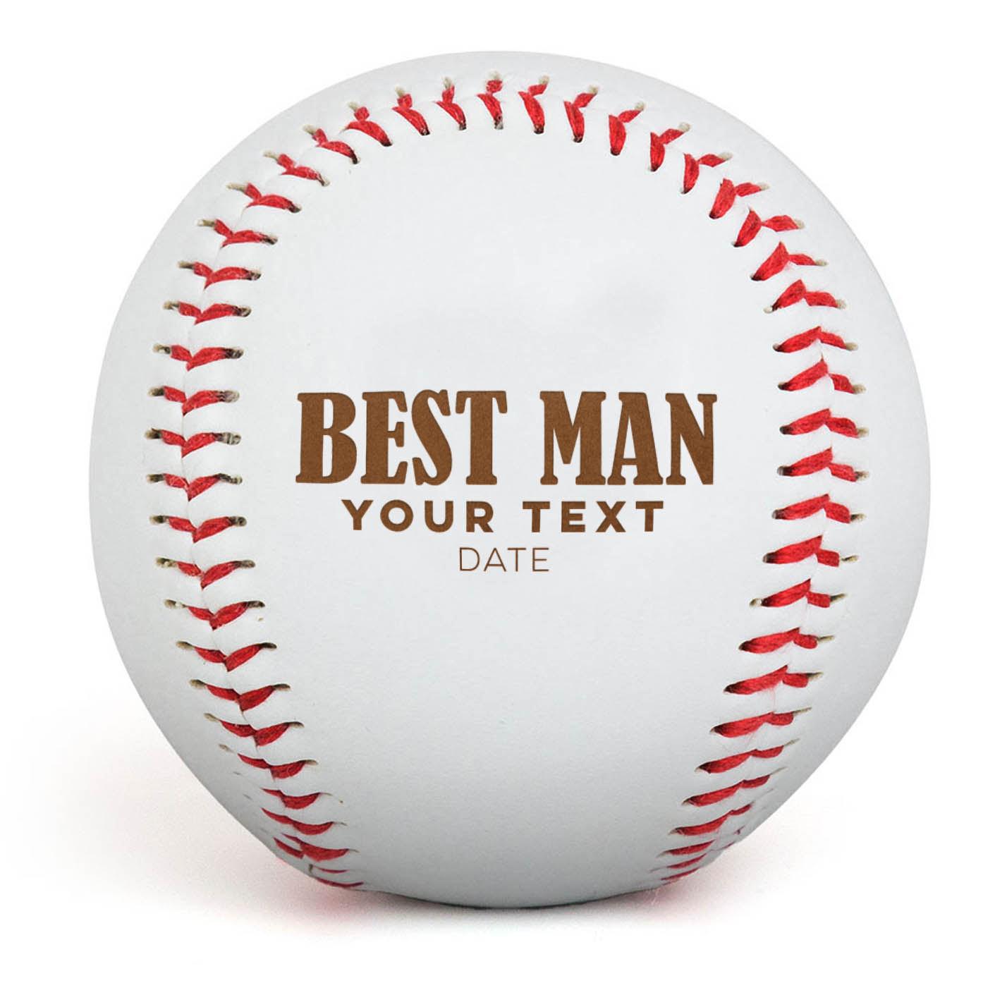 Engraved Baseball - Best Man - Personalization Image
