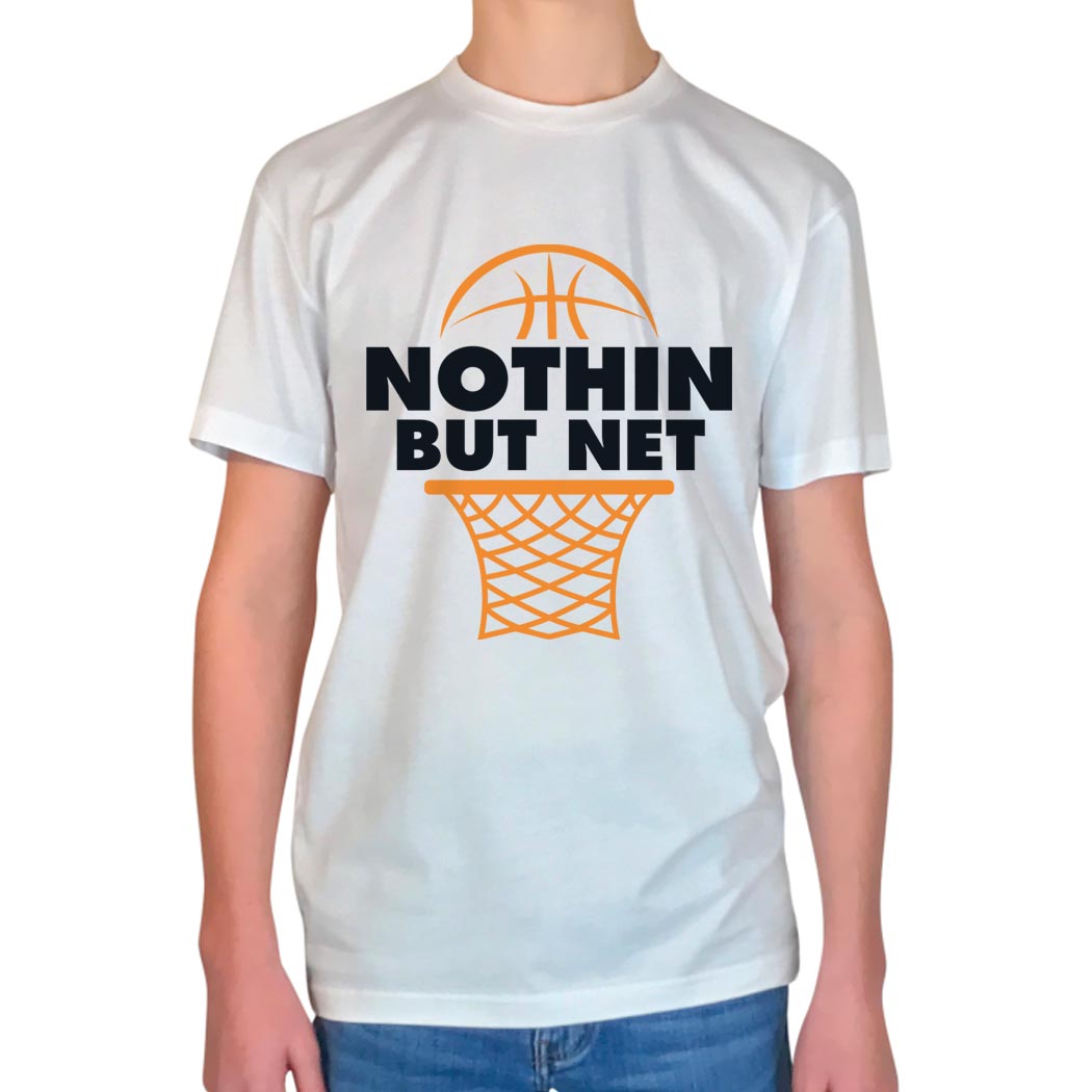 Basketball Tshirt Short Sleeve Nothin But Net | ChalkTalkSPORTS ...