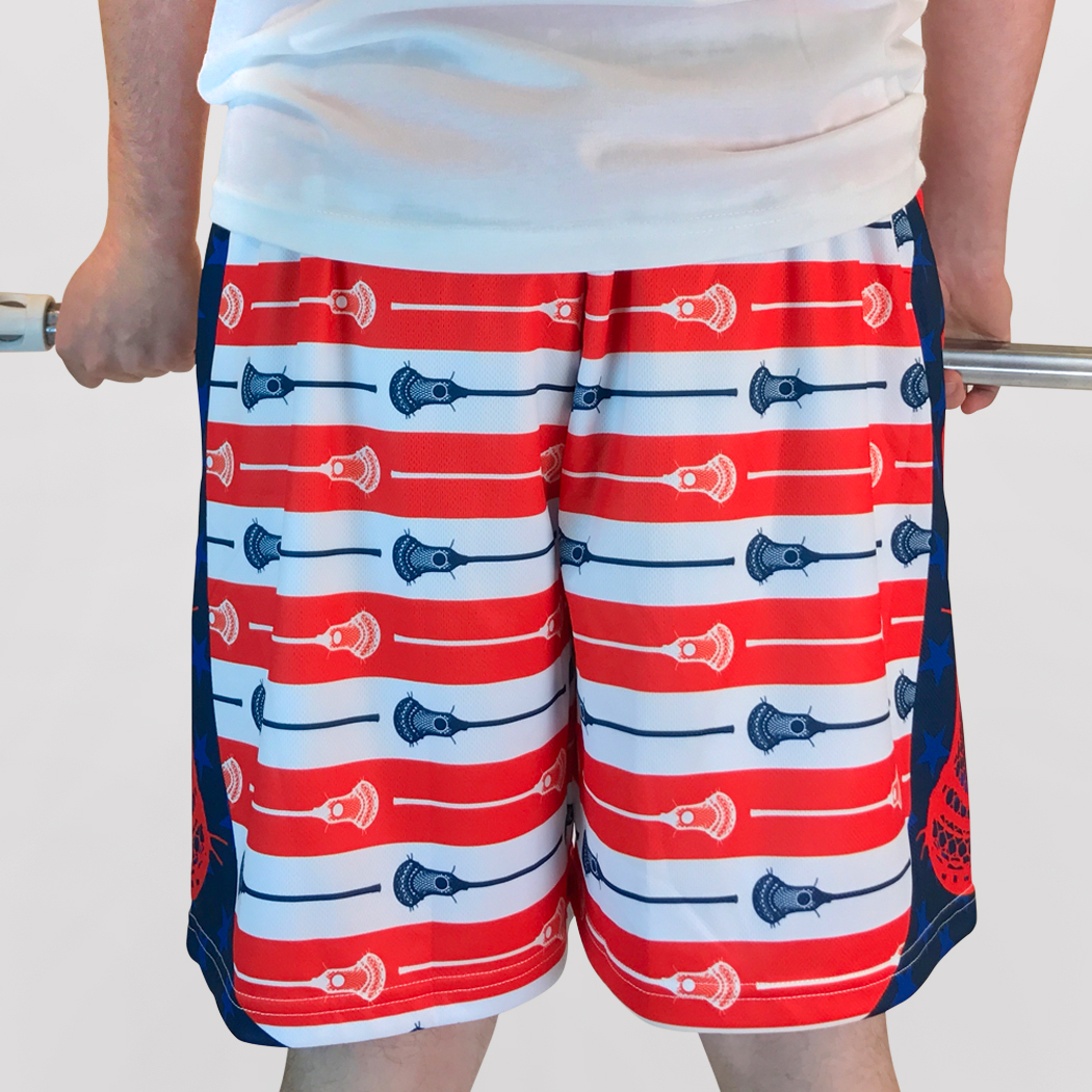 Stars & Stripes Lacrosse Shorts | ChalkTalkSPORTS