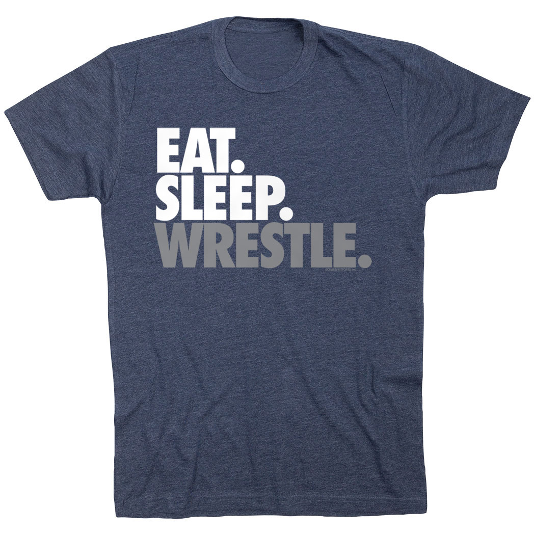 Wrestling T-shirt Short Sleeve Eat. Sleep. Wrestle. | ChalkTalkSPORTS.com