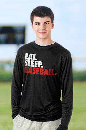 Shop Our Baseball Long Sleeve Performance Tees