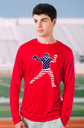 Shop Our Football Long Sleeve Performance Tees