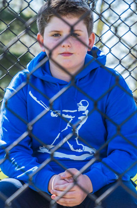 Shop Baseball Player Hooded Sweatshirt