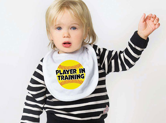 Player In Training Softball Bib