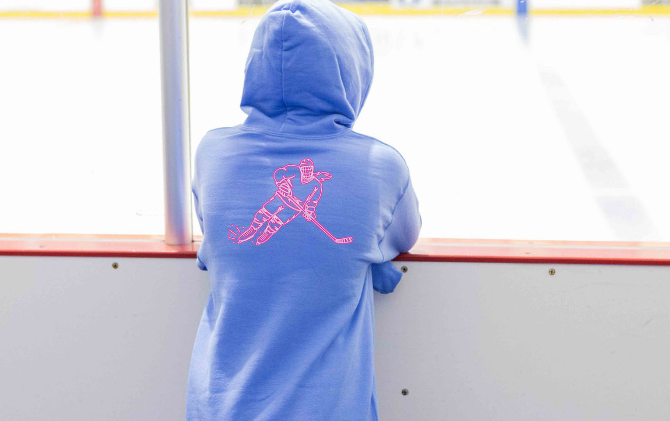 Shop Our Back Design Sweatshirts for Hockey Girls