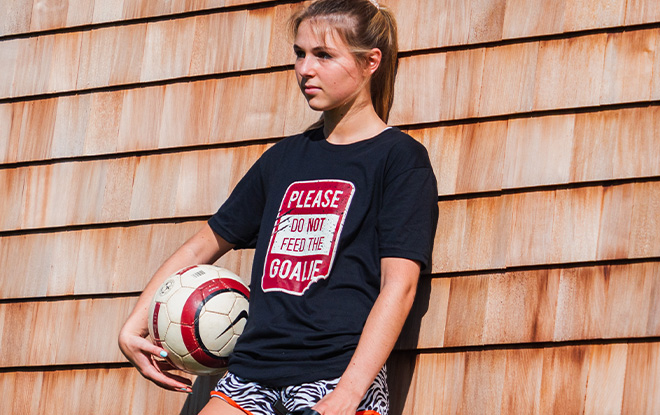 Shop Our Soccer Do Not Feed the Goalie T-Shirt