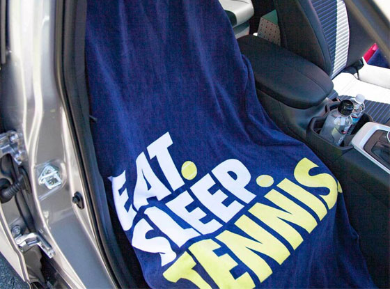 Shop Tennis Beach Towel and Car Seat Cover