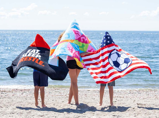 Shop Now Our New Hooded Beach Towels