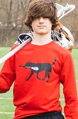 Shop Now Max The Lax Dog Long Sleeve Tee