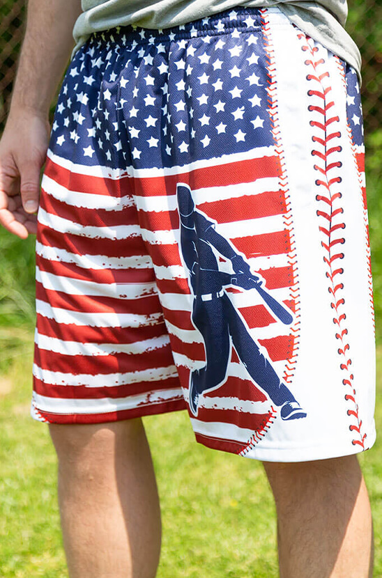 Shop Our Patriotic Baseball Shorts