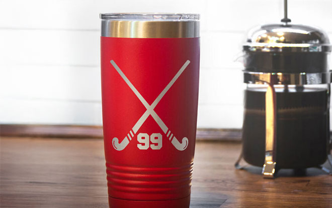 Shop Travel Mugs for Field Hockey Players