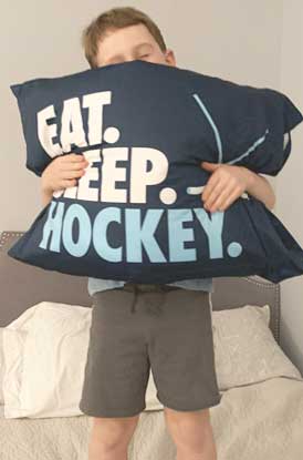 Shop Our Eat. Sleep. Hockey Pillowcase