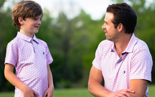 Shop Father Son Matching Hockey Polos