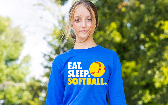 Shop Our Modern Softball Long Sleeve