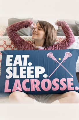 Shop Our Eat. Sleep. Lacrosse Pillowcase