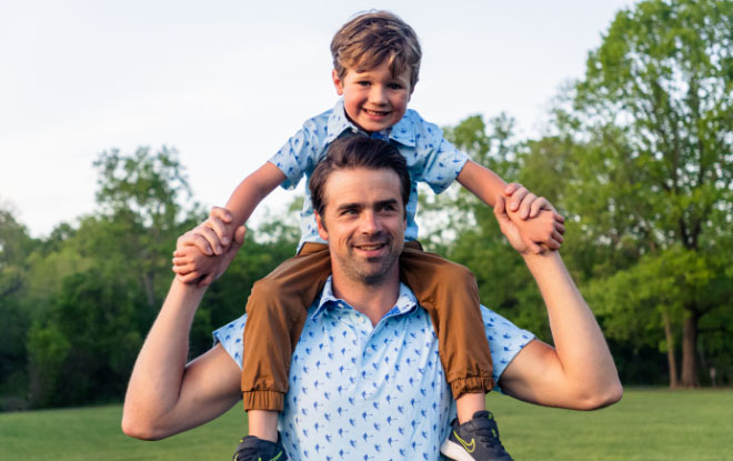 HOCKEY FATHER AND SON MATCHING POLO SETS
