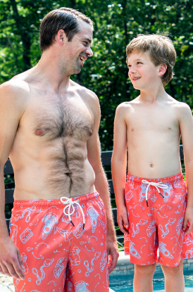 Shop Father-Son Lacrosse Swim Trunks