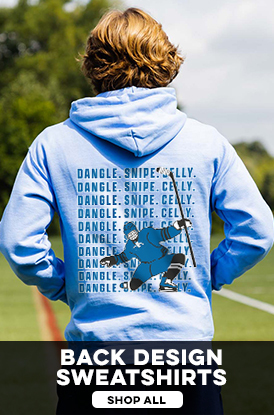 Shop Our Hockey Back Design Sweatshirts
