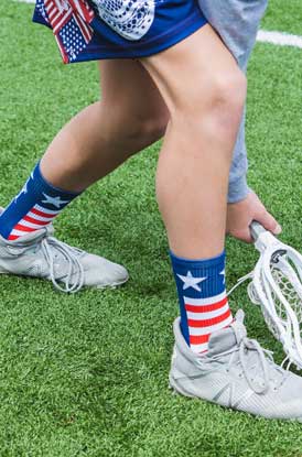 Shop Patriotic Lacrosse Socks