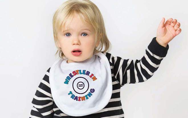 Shop Our Wrestler in Training Baby Bib