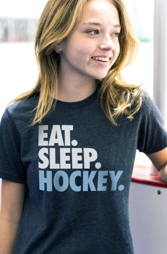 Shop Hockey Girl Fitted Tees