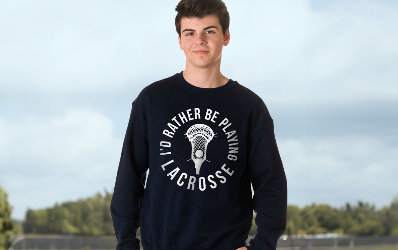 Shop Our Lacrosse Crewneck Sweatshirts