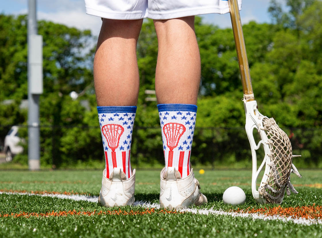 Crossed Guys Lax Sticks Chalktalksports Guys Lacrosse Car Magnet Red