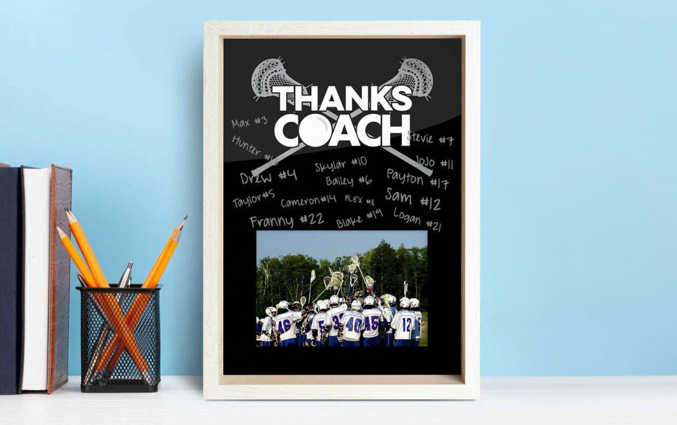 Shop Lacrosse Coach Thank You Frames