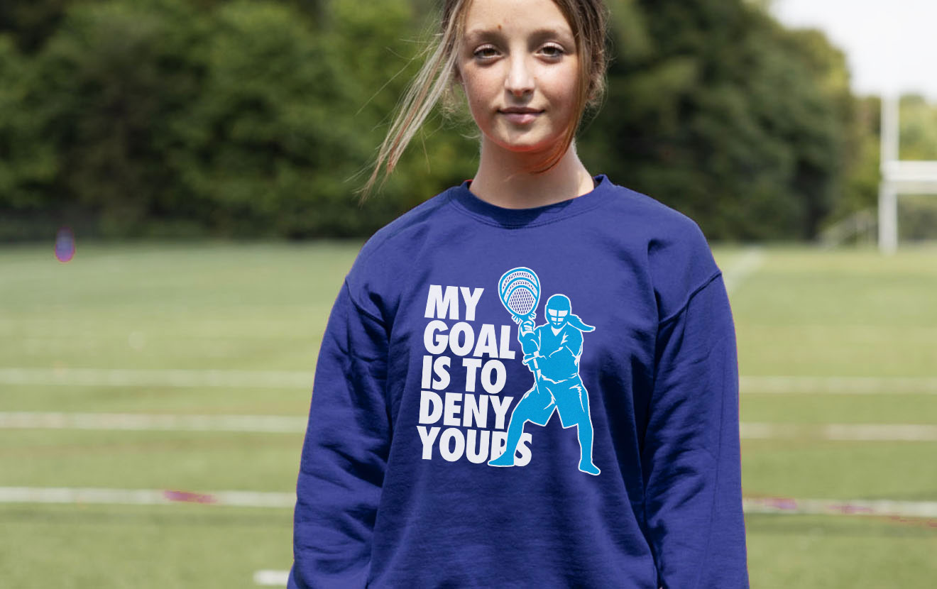 Shop Our Girls Lacrosse Crewneck Sweatshirts