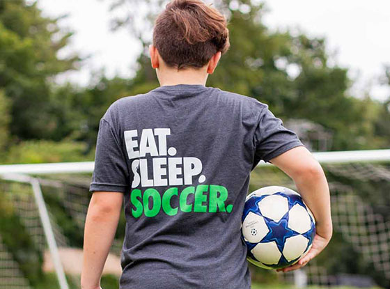 Shop Eat Sleep Soccer Back Design Collection