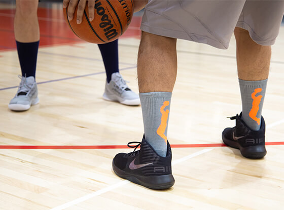 over the calf basketball socks