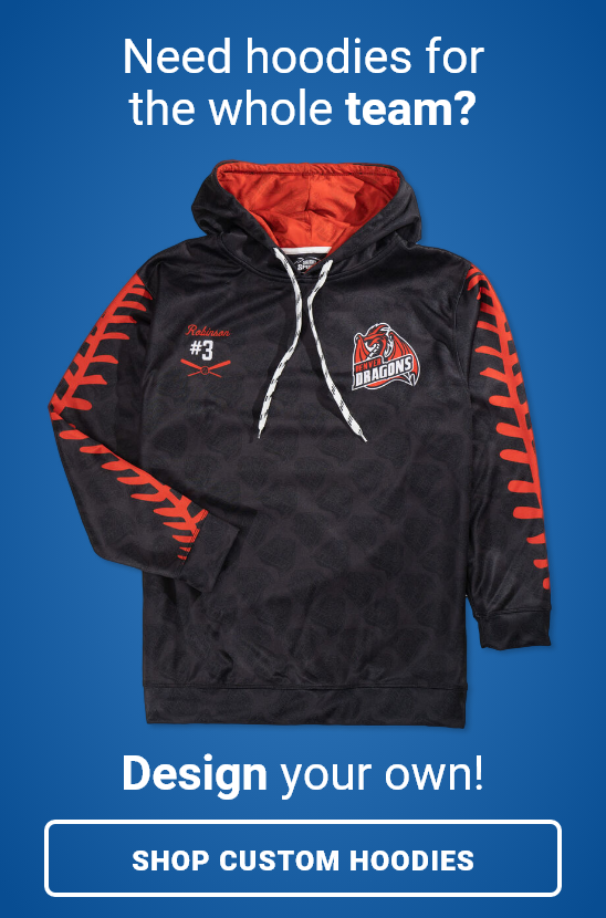 Design Custom Hoodies for Your Baseball Team!