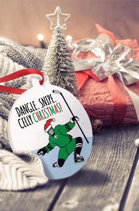 Dangle Snipe Celly Christmas Ornamen!