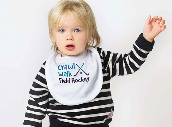 Crawl Walk Field Hockey Bib