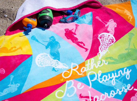 Shop Our Girls Lacrosse Beach Towels