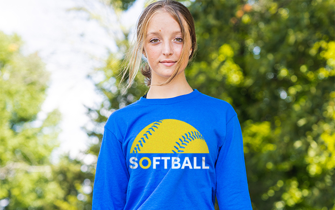 Shop Our Modern Softball Long Sleeve