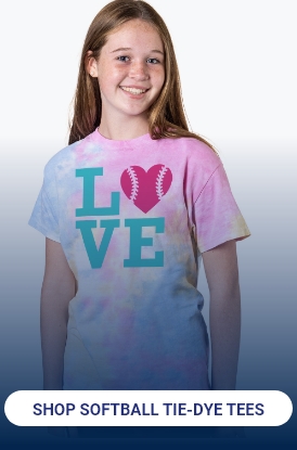 Shop Softball Tie-Dye Tees
