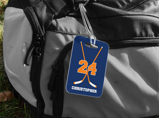 Shop Customizable Bag Tags for Hockey Players