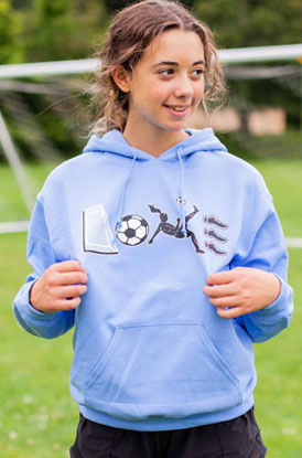 Shop Soccer Love Hooded Sweatshirt