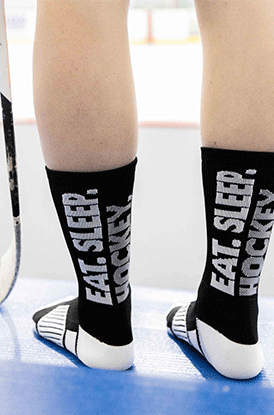 Shop Eat. Sleep. Hockey Mid-Calf Socks