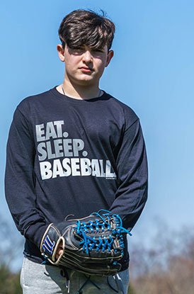 Shop Eat Sleep Baseball Long Sleeve Tee