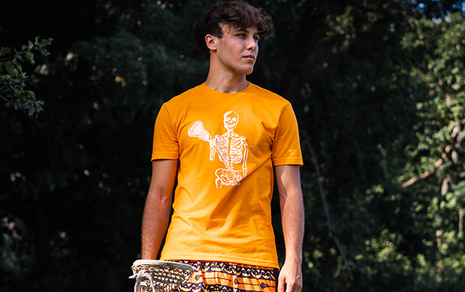 Shop Our Lacrosse Skeleton Short Sleeve Shirt