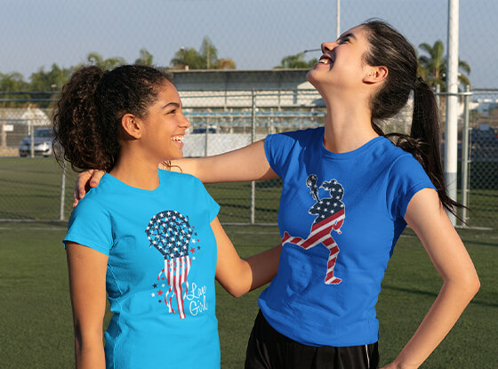 Shop Our Girls Lacrosse Patriotic Tees