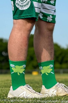 Shop Our Shamrock Lacrosse Socks